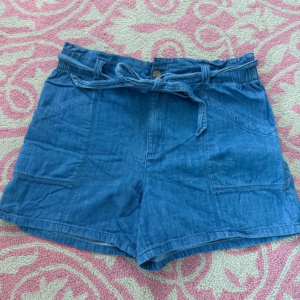Old Navy High Waist Blue Denim Women's Shorts